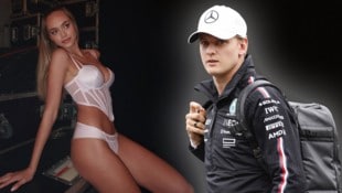 War‘s das zwischen Laila Hasanovic (l.) und Mick Schumacher (r.)? (Bild: APA/ERWIN SCHERIAU, Instagram/lailahasanovic)