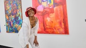 Die Wahl-Österreicherin Waris Dirie bei ihrer Schau in Wien.