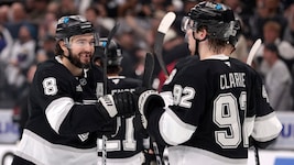 Die Los Angeles Kings liegen in den NHL-Play-offs voll auf Kurs.  (Bild: AFP/APA/Getty Images via AFP/GETTY IMAGES/Harry How)