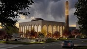 Der Entwurf der Moschee in der Gmeinstraße ist zwölf Meter hoch, über 1200 Quadratmeter groß und ...