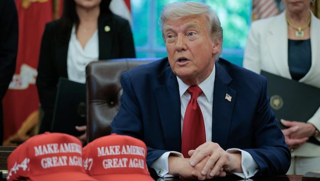 US-Präsident Donald Trump nimmt es bekanntlich mit der Wahrheit nicht immer so genau. (Bild: AFP)