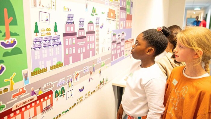In der MA 69 gestalten Schüler ihre ideale Stadt.