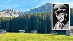 Adolf Eichmann hat sich im Mai 1945 für kurze Zeit auf der Blaa Alm in Altaussee versteckt. (Bild: Krone KREATIV/Wolfgang Spitzbart, AP)