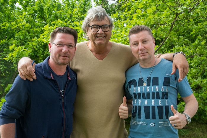 Ein paar Jährchen später gedenkten Jürgen Lang, Matthias Achs und Ron Schreiner wieder der ...