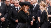 Königin Mary von Dänemark hier nach der Beerdigung des ehemaligen Hofmeisters Per Thornit die ...