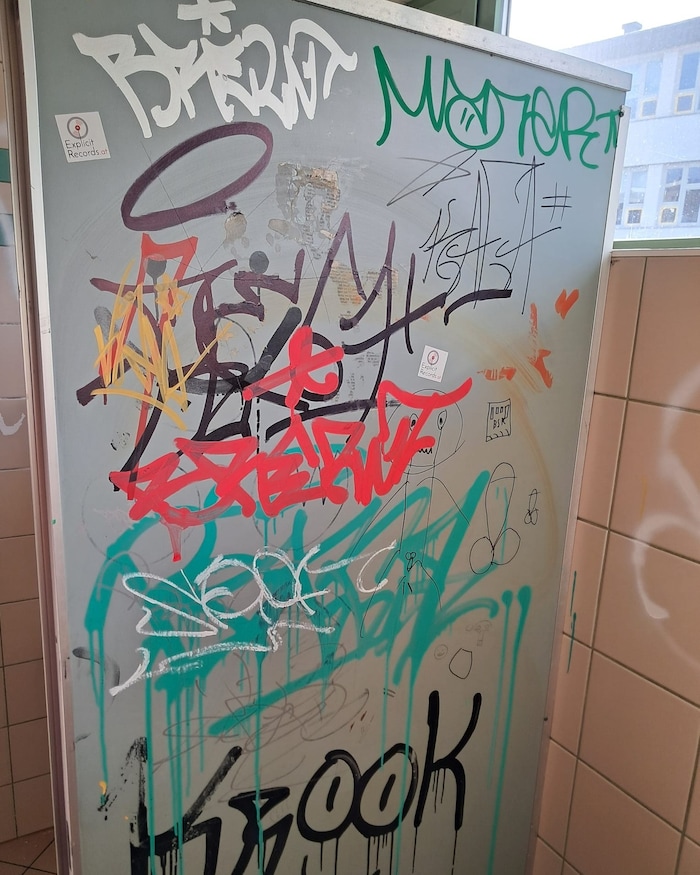 Öffentliche Toiletten wurden besprüht und teils zerstört.