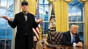Elon Musk mit dem US-Präsidenten im Oval Office – da verstanden sich die beiden noch blendend.