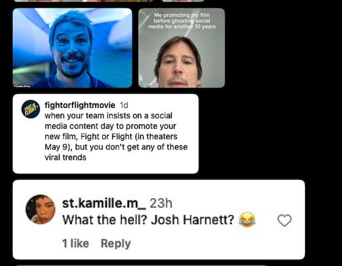 Josh Hartnett? Echt jetzt? „Was zum Teufel? Josh Hartnett?“ 