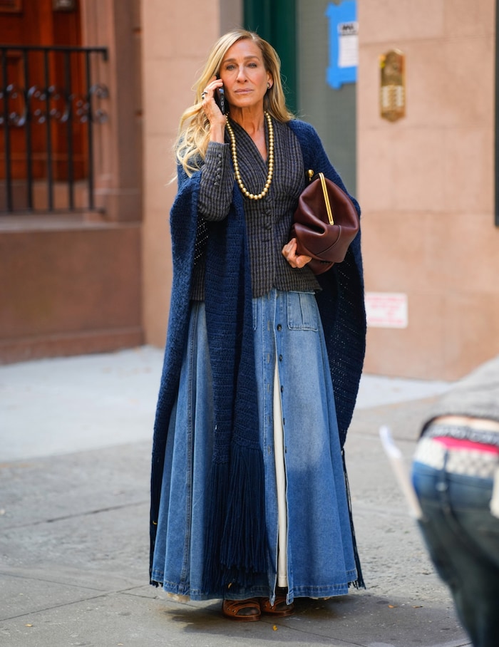 Sarah Jessica Parker am Set von „And Just Like That“ in New York