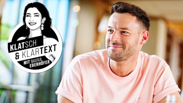 Der Musiker ließ keinen Schmäh liegen – zeigte sich aber auch offen und fand ernstere Worte. (Bild: Krone KREATIV/Eva Manhart)