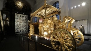 Der goldene Prunkwagen ist eines der Highlights der heurigen Steiermark Schau