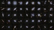 Beispiele für verschiedene Typen von Galaxien, die alle von Euclid aufgenommen wurden.