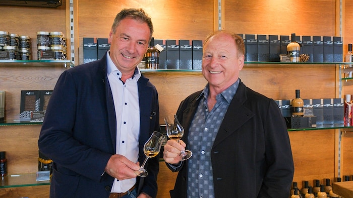 Pepi Schicklgruber und Harry Prünster (re.).