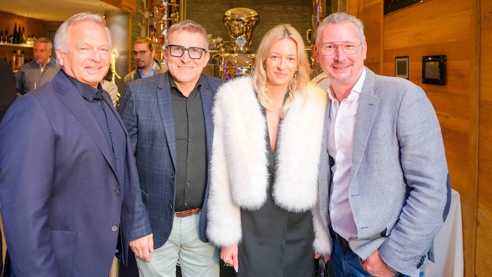 Hans Pum, Dietmar Hehenberger, Anja und Sebastian Tremmel (v.li.). 
