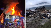 Der Großbrand vernichtete das landwirtschaftliche Anwesen.