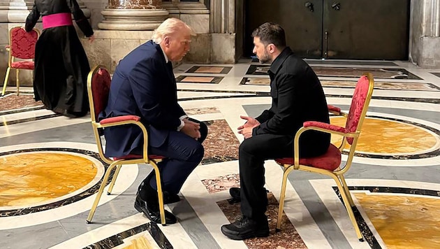 US-Präsident Trump und sein ukrainischer Amtskollege Selenskyj haben in den vergangenen Monaten ...