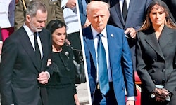 König Felipe und Königin Letizia, US-Präsident Donald Trump und First Lady Melania