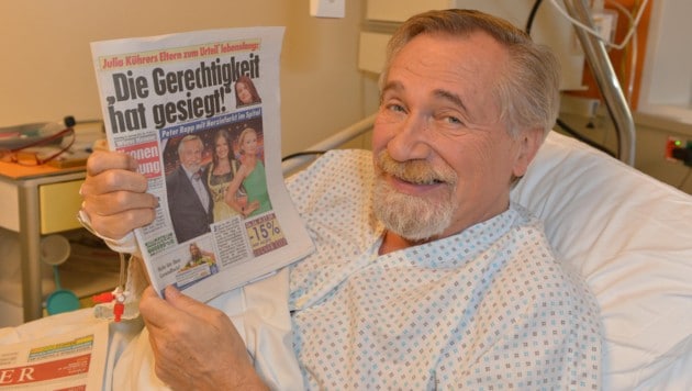 Peter Rapp (hier nach seinem Herzinfarkt 2013) war eng mit der „Krone“ verbunden. (Bild: ORF / FIRST LOOK)