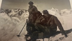 Franz Hartlieb (ganz rechts) mit B-Gendarmerie-Kameraden auf Alpinübung in Oberkärnten. (Bild: Hartlieb)