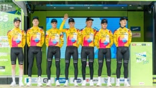 Die Top-Rider des Team Vorarlberg, die zuletzt noch bei der Tour of the Alps im Einsatz waren, werden heute beim Kirschblütenrennen in Wels von weiteren Teamkollegen verstärkt. (Bild: APA/EXPA)