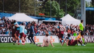 Salzburg (hier Schuster) sah Trabzonspor beim Jubeln zu. (Bild: FC Red Bull Salzburg GmbH)