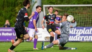 Per Lupfer traf Zia (in violett) zum 1:0. (Bild: Tröster Andreas)