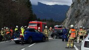 Die B179 war komplett blockiert.