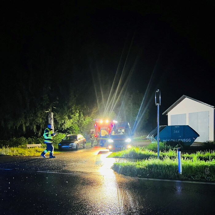 Drohnenteam, Feuerwehr, Polizei und Rettung waren gefordert.