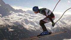 In St. Moritz sprang Walchhofer 2003 zu Abfahrtsgold. (Bild: AP)