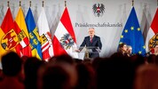 Eindringliche Worte beim Festakt anlässlich der Wiedererrichtung der Republik Österreich am Sonntag in der Hofburg (Bild: HBF/Carina Karlovits)