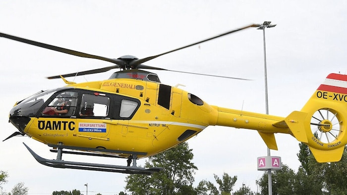 Der Jogger wurde per Rettungshubschrauber ins Spital geflogen.