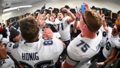 Valentin Senn (71) empfahl sich bei der University of Connecticut für einen NFL-Vertrag bei den ...