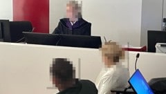 Eine staatenlose Frau und ein flüchtiger Bekannter aus Russland auf der Anklagebank am Landesgericht Eisenstadt (Bild: HS, Krone KREATIV)