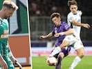 Rapids Guido Burgstaller und Sturm-Angreifer William Böving müssen zuschauen (Bild: Krone KREATIV/GEPA pictures)