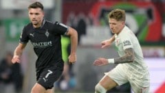 Kevin Stöger (links) erlebt eine schwierige erste Saison mit Borussia Mönchengladbach. (Bild: GEPA)