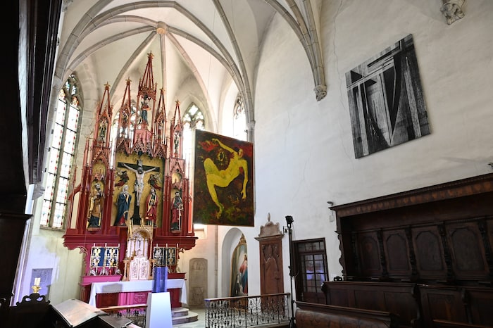 Der heilige Michael von Mörth und der „Gelbe Christus“ von Melcher.