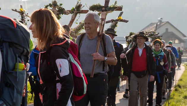 Der Vierbergelauf führt über gut 50 Kilometer, 2000 Höhenmeter, vier Berge – und die Pilger vor allem zu sich selbst. (Bild: Wieser Anton)