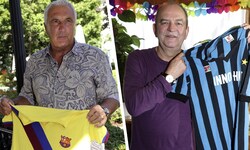 Hans Krankl (li.) und Herbert Prohaska fiebern mit Barça und Inter mit 
