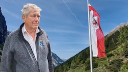 Fritz Larch mit der Freizeitjacke des Kameradschaftsbundes. Er sieht sich als Patriot, der nicht ...