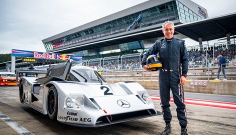 Im Sauber-Mercedes C11 siegte Wendlinger in Spa und holte mit Schumacher in Le Mans Platz 5. (Bild: Michael Jurtin / Red Bull Ring)