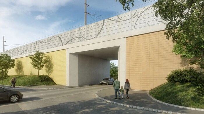 Die Eisenbahnbrücke über die Fischauer Gasse wird neu errichtet, ebenso die über der Warmen ...