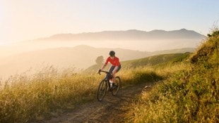 Über Stock und Stein mit dem Gravel Bike, eine Art Hybrid zwischen Rennrad und Mountainbike. (Bild: DYLAN REMIS)