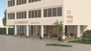 So wird das neu Heim der Heimwerker-Kooperation aussehen.  (Bild: CO.Werkstatt)