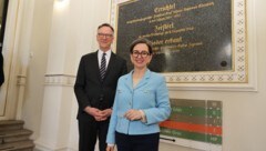 „Errichtet, zerstört, wieder erbaut“ – OLG-Präsident Michael Schwanda und Barbara Stelzl-Marx, ...
