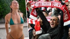 Porno-Star Bonnie Blue wollte die Fans begeistern. (Bild: Krone KREATIV/AFP, Instagram)