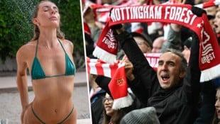 Porno-Star Bonnie Blue wollte die Fans begeistern. (Bild: Krone KREATIV/AFP, Instagram)