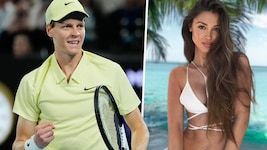 Jannik Sinner und Lara Leito (Bild: Krone KREATIV/AP, Instagram)