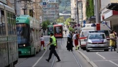 Die Annenstraße war durch den Unfall gesperrt. (Bild: Jauschowetz Christian)