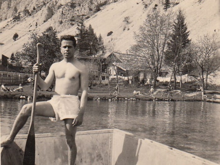 Die Soldaten lechzten nach etwas Erholung. Da kam ihnen der kleine Dorfsee gerade recht.