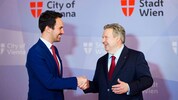 Bildungsminister und NEOS-Wien-Landessprecher Christoph Wiederkehr führte das ...